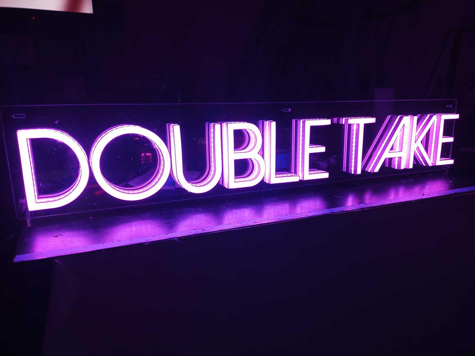 Double Take Custom LED Neon Sign