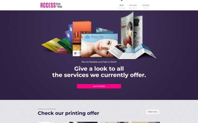 <a href="https://Accessprint.us" target="_blank" rel="noopener noreferrer">Accessprint.us</a>: I redesigned their logo and website to modern standards, optimizing for speed and performance, creating a smoother, more responsive experience for visitors.